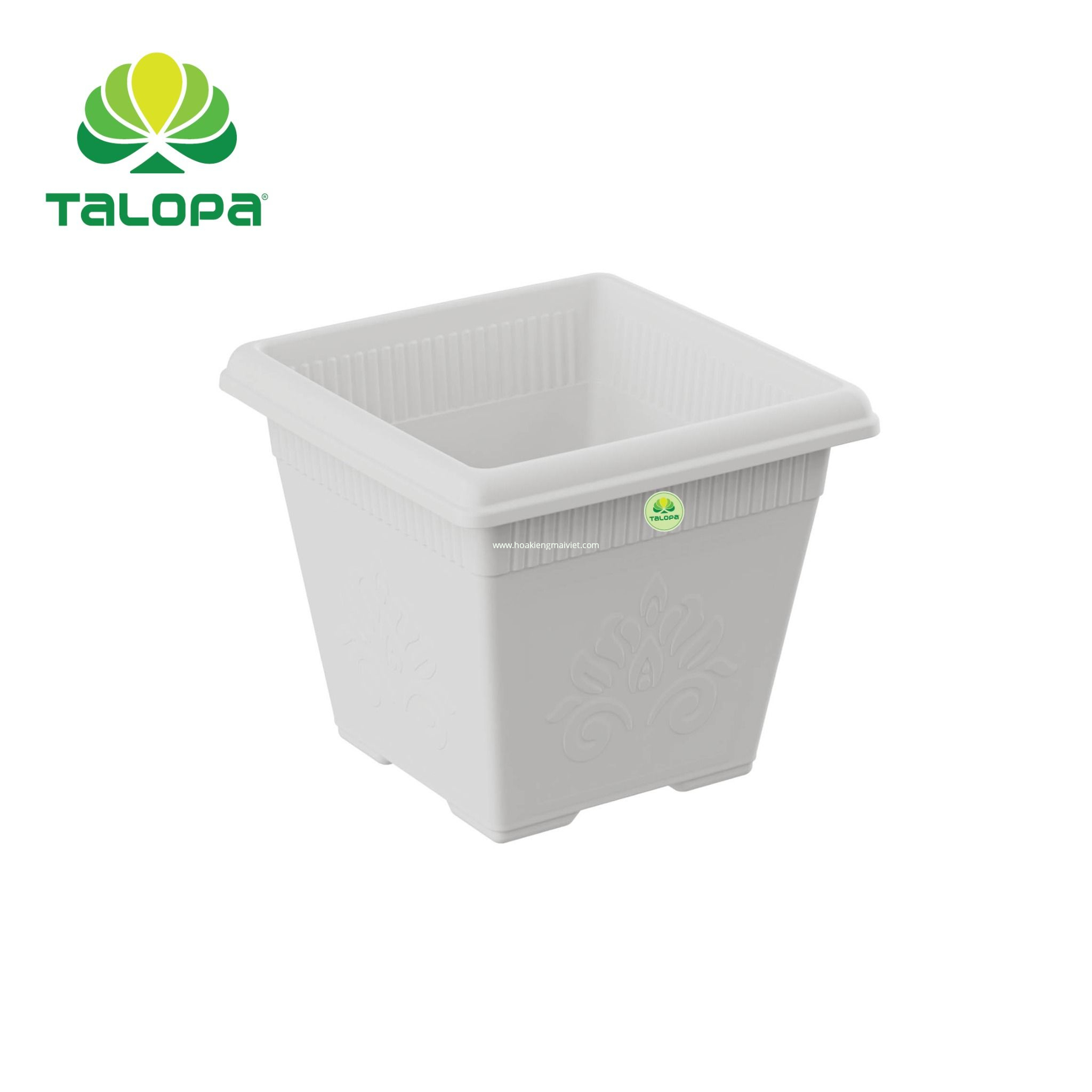 Shop 21 Chậu Nhựa Vuông TALOPA (xanh)
