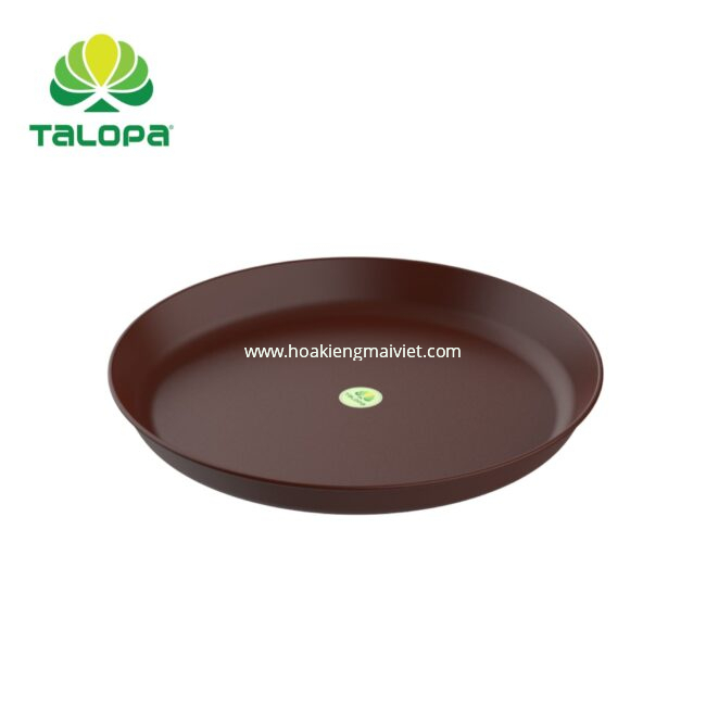 Quà tặng cây cảnh 13 Khay (đĩa) lót chậu tròn (nâu)